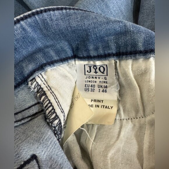 JONNY-Q Straight Leg Jeans With Rhinestone Embellishment Blue - Picture 5 of 8